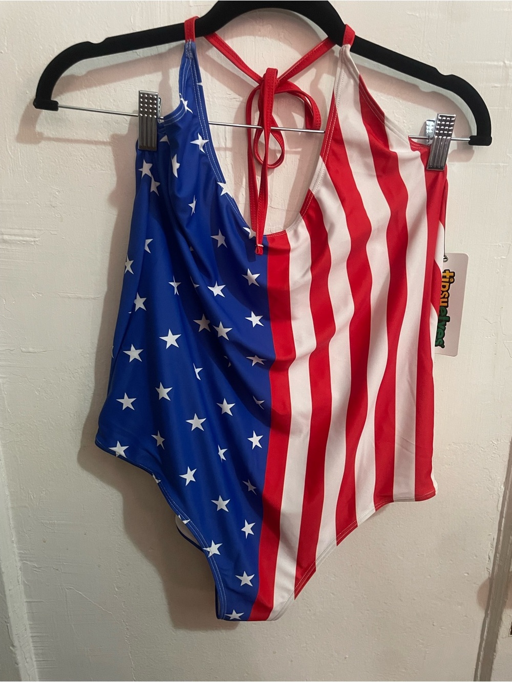Patriotic Stars & Stripes One-Piece Swimsuit